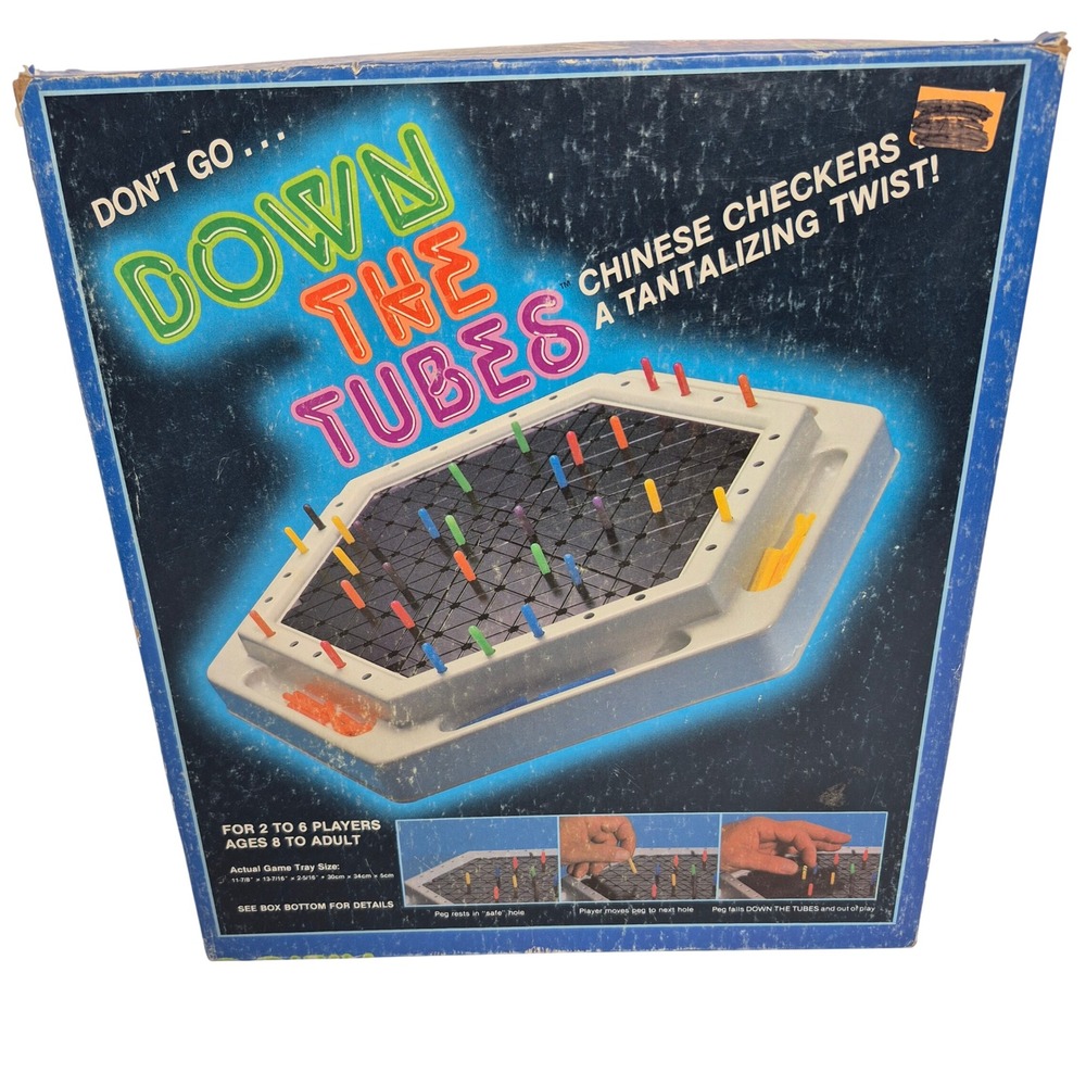 Vintage Down The Tubes Game 1980s Whitman Board Game Incomplete Replacement Part - Picture 4 of 9
